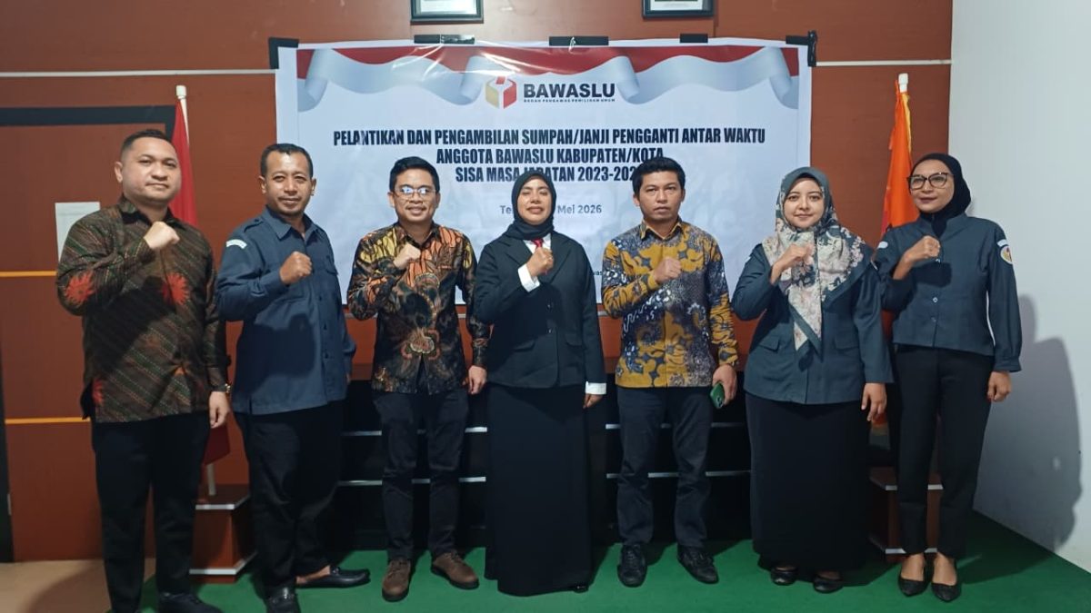 Formasi baru Bawaslu Kota Ternate.