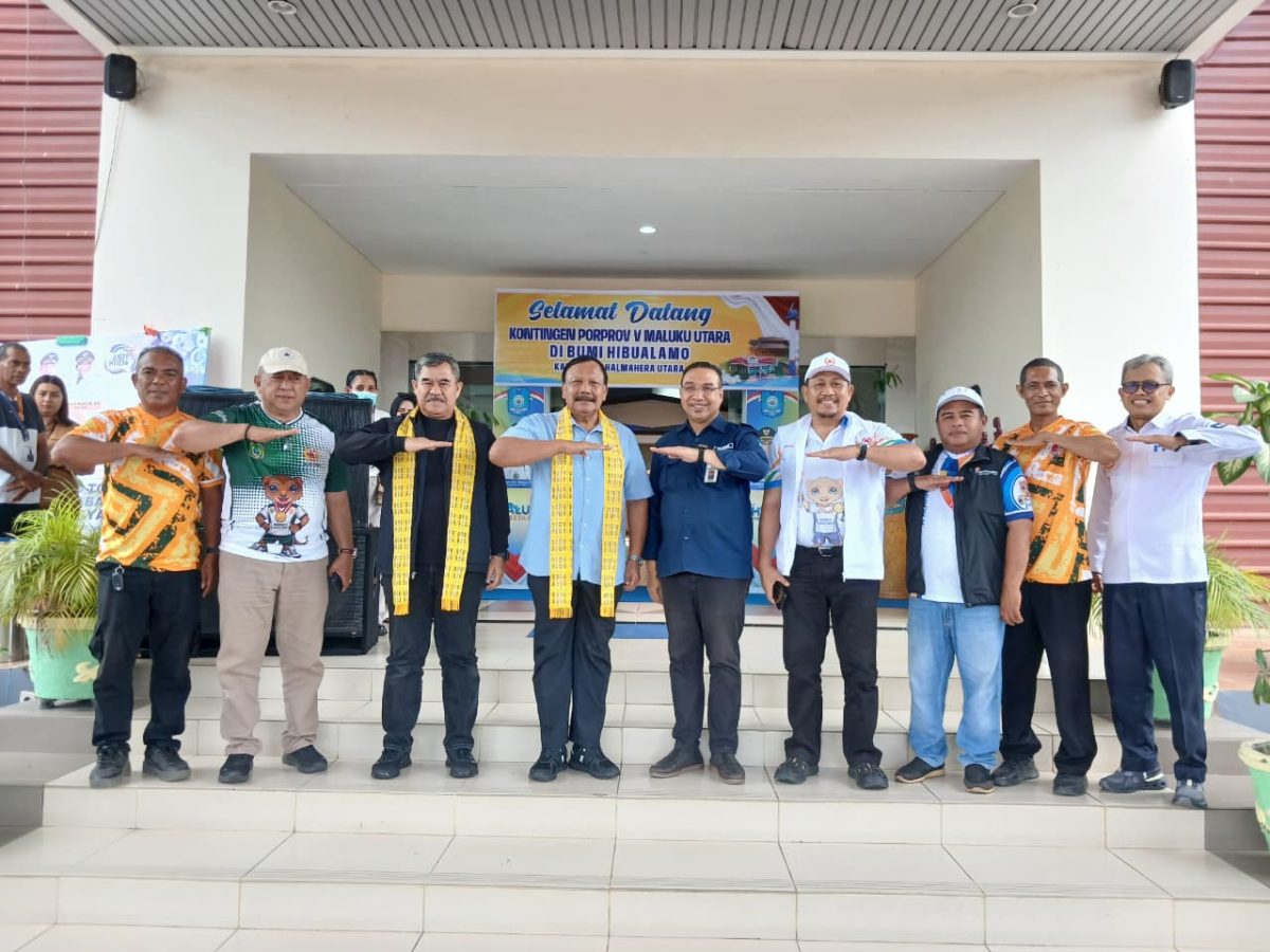 Tim KONI Pusat saat kunker ke Halmahera Utara, Senin (8/6/2026)